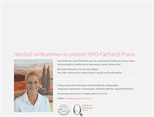 Tablet Screenshot of hno-badschoenborn.de